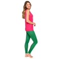 thumbnail image 2 of Pijama 3 Piezas Ilusión 77127 Verde G con Bata de Fleece y Pantalón de Algodón, 2 of 4
