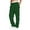 Army Green, variant on Men's Straight Leg Casual Pants Featuring Double Layer Waistband Comfortable Solid Joggers For Daily Wear White S