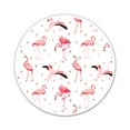 thumbnail image 1 of Pretty Flamingos Circle - 5" Vinyl Sticker - For Car Laptop I-Pad - Waterproof Decal, 1 of 1