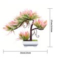 thumbnail image 2 of Simulación de árbol en maceta artificial Planta en maceta Oficina en casa Centro de mesa Adorno de árbol falso, Rosa Advancent HA7029-05B, 2 of 6