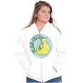 thumbnail image 3 of Vintage Pear-fect Fruit Pun Sticker Zip Up Hoodie Men's Women's Brisco Brands L, 3 of 5