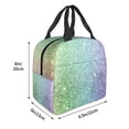 thumbnail image 3 of Honeii Beautiful Glitter Print Lunch Bag Women, Lunch Box Lunch Bag for Women Adult Men, Small Leakproof Cute Lunch Tote Large Capacity Reusable, 3 of 8