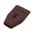 thumbnail image 1 of Clip para gafas de sol de coche Unique Bargains con soporte magnético universal para parasol de coche de cuero de lichi castaño 11x7.3cm 1 Pcs, 1 of 7