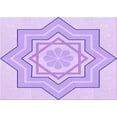 thumbnail image 1 of Ahgly Company Machine Washable Indoor Rectangle Transitional Heliotrope Purple Area Rugs, 2' x 5', 1 of 7