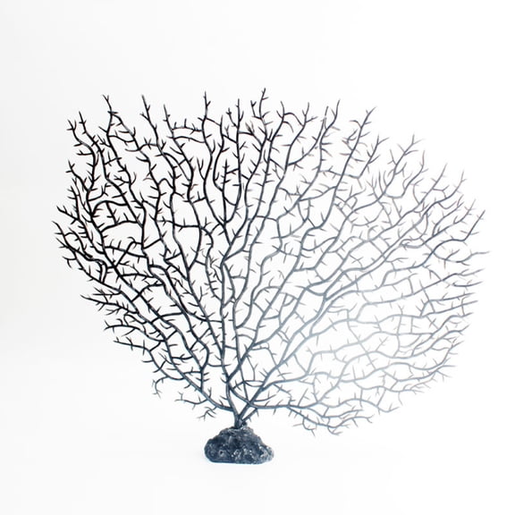 Faux Aquarium Tree Decorative,Realistic Black Sea Coral Branch for Aquarium Ornament | Saltwater Fish Tank Styling | Underwater Landscape,Black-L