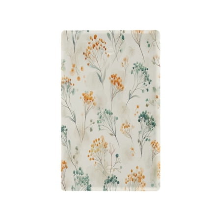 Light Switch Cover Switch Plate Outlet Cover Plug Cover for Electrical Unused Outlet Cover Green and Orange Small Flowers