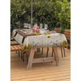 thumbnail image 3 of Outdoor Tablecloth with Umbrella Hole for Patio/Picnic/Party/Camping, Vintage Sunflower Truck Waterproof Table Cloth Rectangle Table Cover Washable, Summer Botanical Pastoral Retro Art (52"x 70"), 3 of 8
