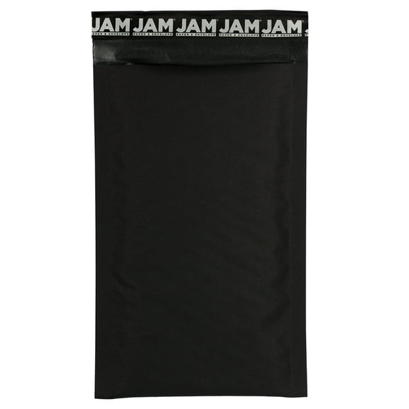 JAM Paper Bubble Padded Mailers, 5x8.5, 25/Pack, Black Kraft, Size 00