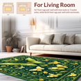 thumbnail image 2 of Flatwoven High Traffic Area Rug, Trendy Dark Green Aesthetic, Non Slip, Stain Resistant, Washable Area Rugs for Living Room, Bedroom(Green, 5X7), 2 of 8