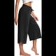 thumbnail image 2 of Pantalones de Yoga de Pierna para Mujer, Pantalones Casuales de Verano, Pantalones Cortos con Cordón en la Cintura y Bolsillos, Color Negro, Talla S, 2 of 5