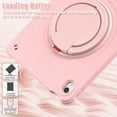 thumbnail image 4 of ELEHOLD Case for Apple iPad 10th Gen, Portable Hybrid Shockproof iPad Case with Pencil Holder & Hanging Ring Handle Rotatable Kickstand,Pink, 4 of 10