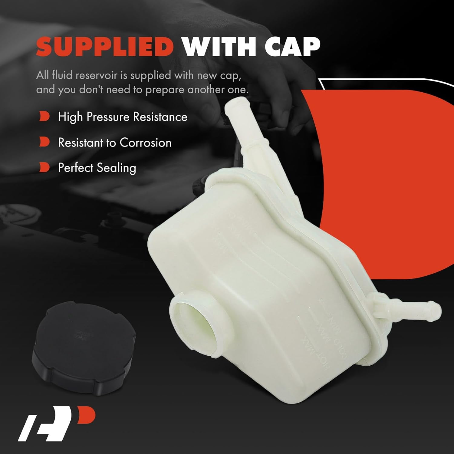 A-Premium Power Steering Reservoir/Tank with Cap Compatible with Nissan Altima 2007-2013 & Maxima 2009-2014