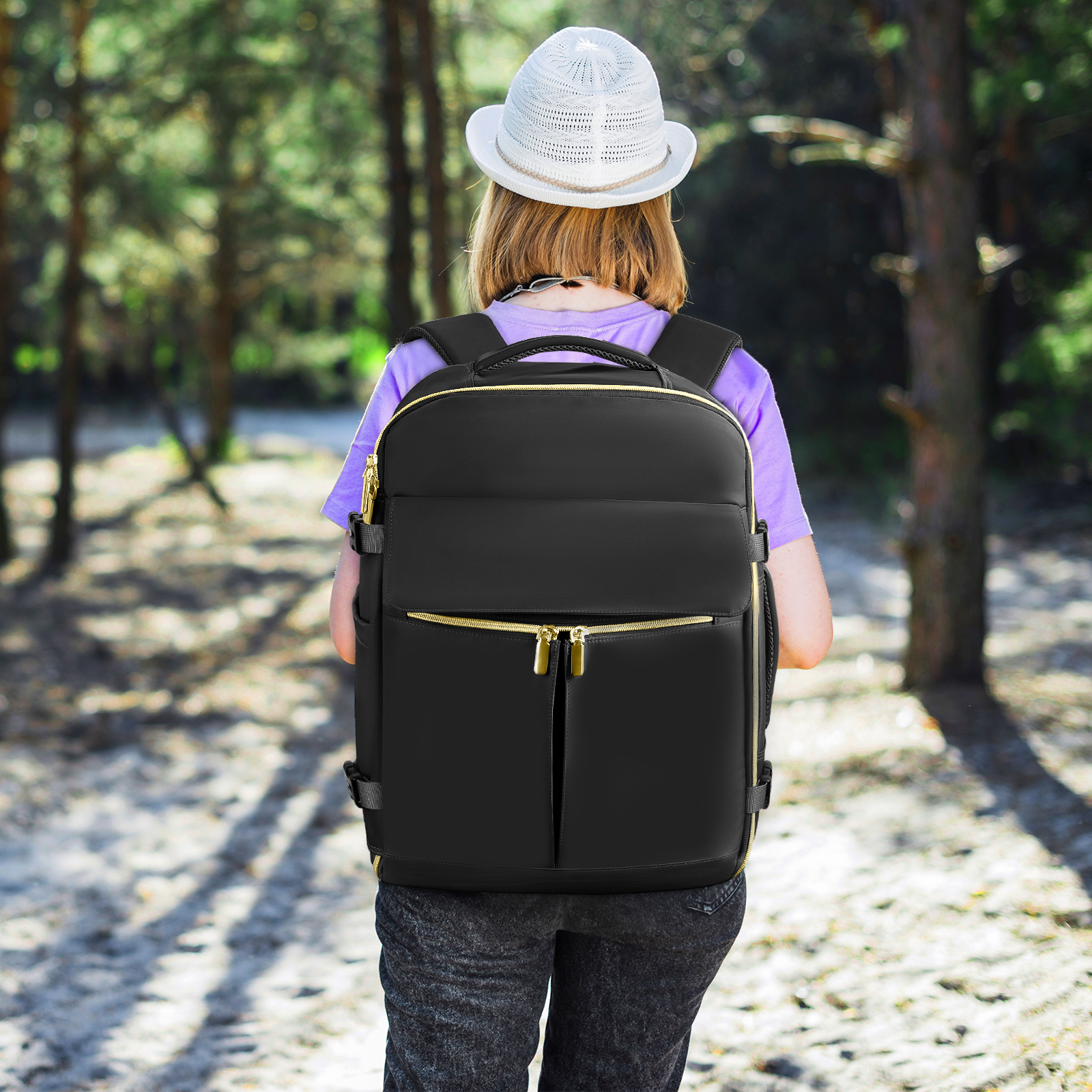Cshidworld 40L Travel Backpack with Packing Cubes photo 4