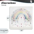 thumbnail image 4 of Stupell Industries Contemporary Rainbow with Hanging Hearts Canvas Art, 30 x 30, by Creative Studio, 4 of 8