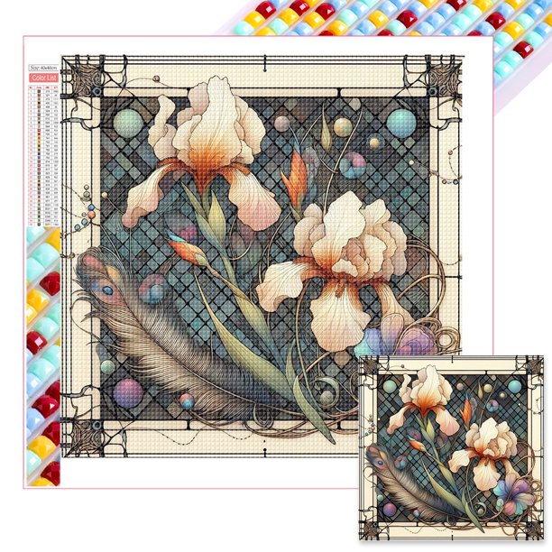 Kit Con Cuentas Cuadradas 5D DIY Del Arte Artesanal 45x45cm