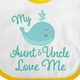 thumbnail image 4 of Inktastic My Aunt and Uncle Love Me Whale Boys or Girls Baby Bib, 4 of 4