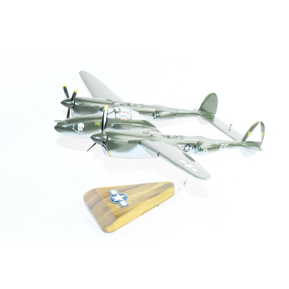 Lockheed® P-38 Lightning®, Journeys End 38th FS, 55th FG, Mahogany Scale Model