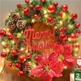 thumbnail image 4 of Injueey Christmas Wreath Pine Cones Decoration Delicate Gift Ornaments Door Lightness Holiday Decorative Household Front Kits de decoración para fiestas No.1, 4 of 6