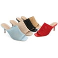 thumbnail image 4 of Journee Collection Womens Leighton Knit Slip-On Mules, 4 of 6