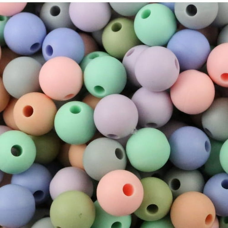 Blue Rabbit Co Silicone Beads, Beads and Bead Assortments, Bead Kit, 12mm  Silicone Bead Bulk, Original, 100PC