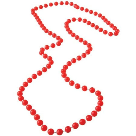 RED 6MM BEAD NECKLACES, SOLD BY 28 DOZENS