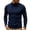 Navy, variant on LNZGNM Men's Base Layer Tops Long Sleeve Mock Neck Slim Fit Thermal Cozy Everyday Shirt Cool Weather Comfort,Wine(L)