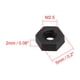 thumbnail image 2 of Tuerca hexagonal, tuercas hexagonales de nylon métrico M2.5 negras 100pcs, 2 of 3