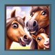 thumbnail image 1 of Cuadros Decorativos 5D bricolaje taladro redondo completo diamante pintura caballo Kit hogar arte decoración (ZQ196) Wdftyju embutido en tela, 1 of 1