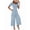 Light Blue, variant on 2025 Fashion Women'S Summer Jumpsuit Floral Casual Loose Wide Leg Short Sleeve Bodysuit Set Blue M