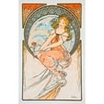 thumbnail image 3 of Vintage Apple Collection 10x14 Black Modern Framed Museum Art Print Titled - Mucha Lily, 3 of 5