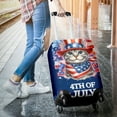 thumbnail image 3 of Patriotic American Shorthair Celebrates 4th of July Travel Luggage Cover Cat Lover Kitten Owner Gifts Suitcase Dust Protective Decor - 02009, 3 of 5