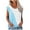 Light Blue, variant on DailyTrove Women's Two-Tone Contrast Short Sleeve Tank - V-Neck Casual Top, Minimalist for Layering & Daily