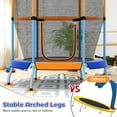 thumbnail image 6 of Costway 48" Toddler Trampoline for Kids with Safety Enclosure Net Heavy-duty Frame Orange, 6 of 6