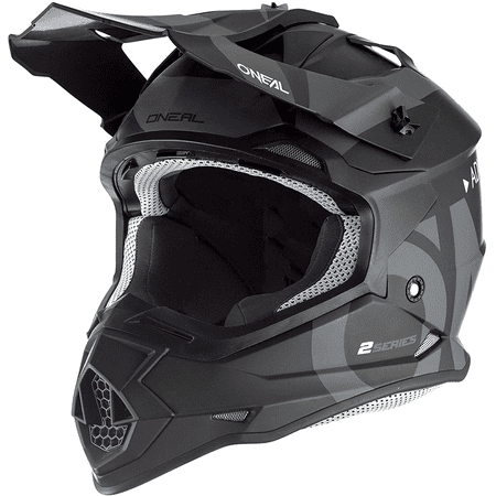 O'Neal 0200-S11 2Series Adult Helmet, Slick (Black/Gray, XS)