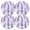 Purple, variant on Ryvnso Lavender Flowe Round Plate Mats Dining Table Placemat Set of 4 for Holiday Decoration