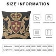 thumbnail image 5 of f Luxury Embroidery Velvet Pillow Cover European Crown Shield Pattern Throw Pillow Cover Home Decorative for Couch Bedroom Living Room, Black, 5 of 5
