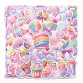 thumbnail image 1 of Paquete de pegatinas Candy Theme de 50 piezas de vinilo impermeable para bricolaje, 1 of 2