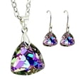 thumbnail image 1 of Set Collar Dije Trilliant Aretes Zvezda Plata 0.925 Mujer lila Unitalla, 1 of 4