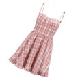 thumbnail image 4 of Vestido Camisola Rosa,Vestido A Cuadros Verano Mujer Camisola Vestido A Cuadros Vestido Sin Mangas Claridad Notable, 4 of 8