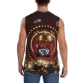 thumbnail image 4 of Fotbe Casino King And Playing Cards Men's Camiseta sin Mangas Estampada para Hombres, Playera Casual para Gimnasio, Entrenamiento, Playa-Large, 4 of 7