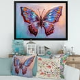 thumbnail image 3 of Designart 'Ancient Blue Butterfly II' Modern Framed Art Print, 3 of 4