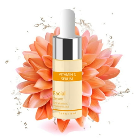 15ml Vitamin C Serum For Face With Hyaluronic Acid Best Anti Aging Freckle Removal Moisturizing
