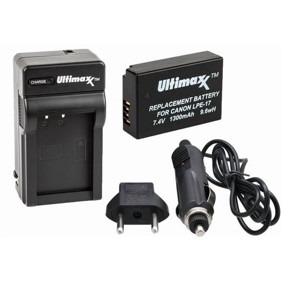 LP-E17 Battery and Charger for Canon EOS Rebel M6 M5 M3 T7i T6i T6s 750D SL2 SL3