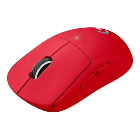 Logitech - PRO X SUPERLIGHT Lightweight Wireless Optical Gaming Mouse with HERO 25K Sensor - Red