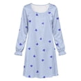 thumbnail image 5 of Auroural Girl'S Round Neck Long Sleeves Dress Homewear Sleeping Dress Kids, 5 of 9