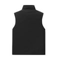 thumbnail image 7 of FRSASU Men's Travel Cargo Vest Multi Pockets Full Zip Up Sleeveless Golf Safari Hiking Jackets Vest Black, 7 of 7