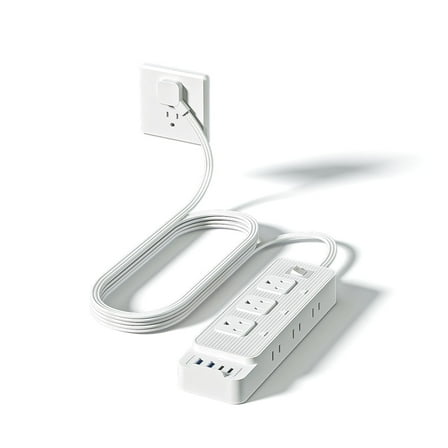 BEISHINK Surge Protector Power Board with 6 Outlets, 4 USB Ports, 5-Foot Cable, New
