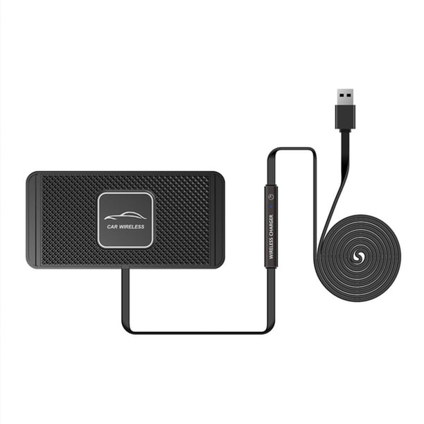 C1 Cargador Inalámbrico para Coche Pad Antideslizante Inalámbrico de Carga Rápida Estación de Muelle Soporte para Tablero de Teléfono Estera de Silicona Scienceny EL1394-00B