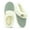 Green, variant on Warm Knit House Slippers for Women, Memory Foam House Slippers Knitted Shoes, Faux Fur Lined Anti-Skid Rubber Sole, Cozy Indoor Outdoor Slippers