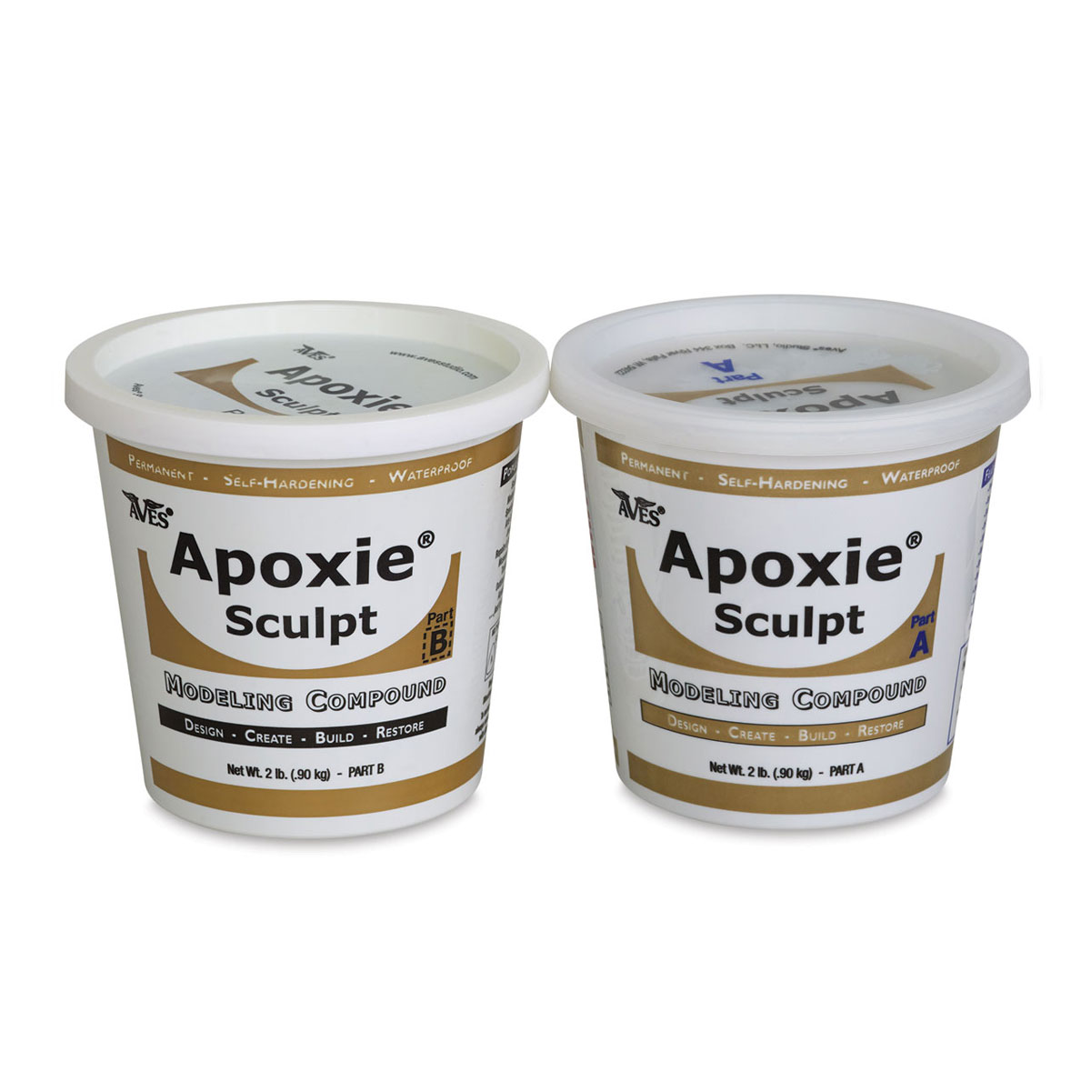 Aves Apoxie Sculpt 2 Part Modeling Compound (A & B) 4 Pound, Black
